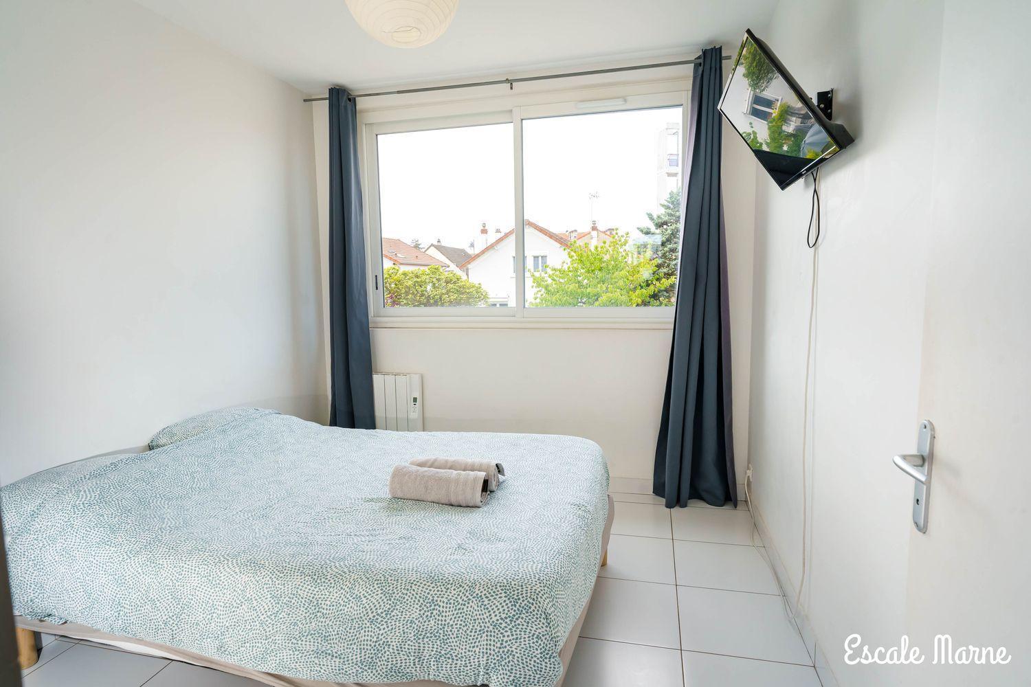Escale-Marne Fr - 202 - Free Parking - Free Luggage Storage - All Equipped - Linen Included - Washing Machine - 10Mn Walk Metro 8 - Rer A - Panoramic View - From 1 To 14 Guests Maisons-Alfort Oda fotoğraf